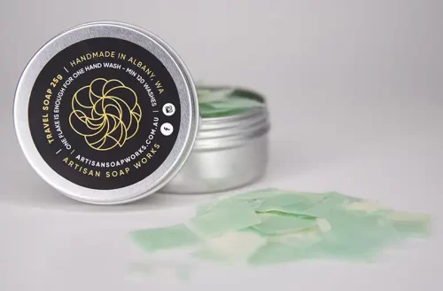 Travel soap tin
